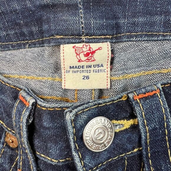 True Religion Womens 26x30 Julie Skinny Jeans Denim Stretch Made in USA Low Rise - Picture 3 of 10
